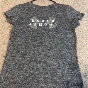 Under Armour Gray Fitted Short Sleeve T-Shirt
